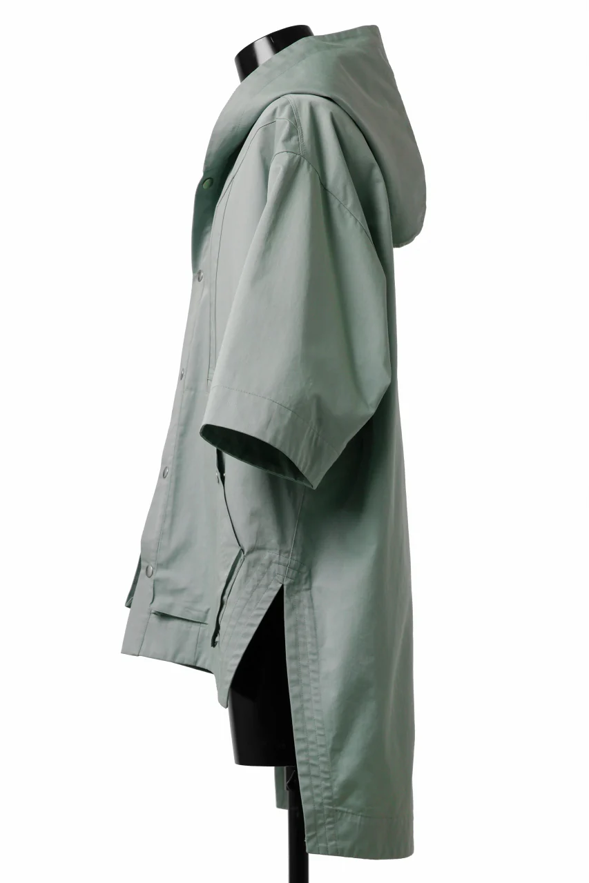 A.F ARTEFACT HALF SLEEVE HOODIE SHIRT (MINT) - Image 3