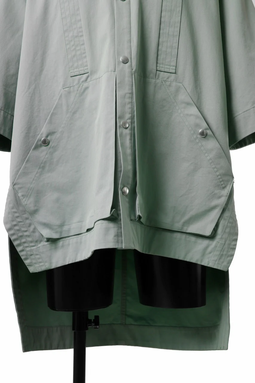 A.F ARTEFACT HALF SLEEVE HOODIE SHIRT (MINT) - Image 8