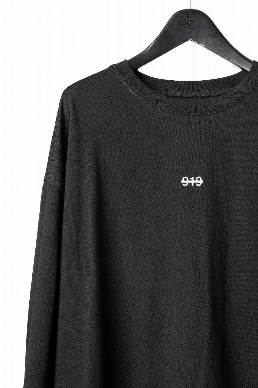 A.F ARTEFACT HEAVY WEIGHT C/JERSEY LS TOPS / PRINT TYPE-A (BLACK) - Image 4