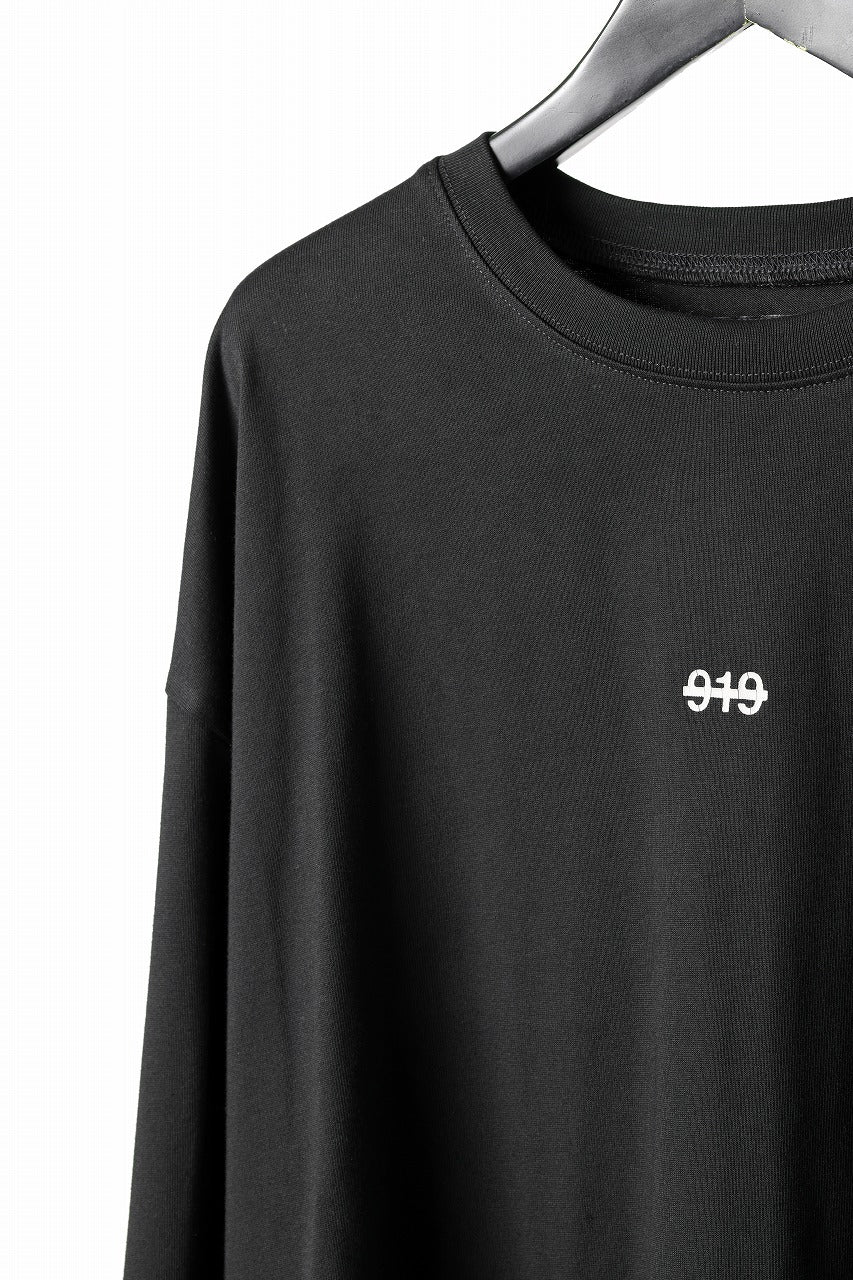 A.F ARTEFACT HEAVY WEIGHT C/JERSEY LS TOPS / PRINT TYPE-A (BLACK) - Image 5