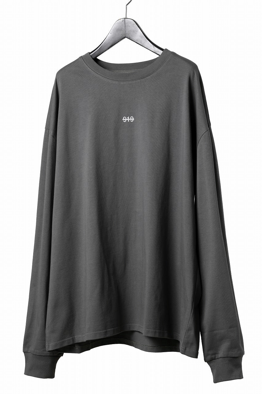 A.F ARTEFACT HEAVY WEIGHT C/JERSEY LS TOPS / PRINT TYPE-A (GREY) - Image 2
