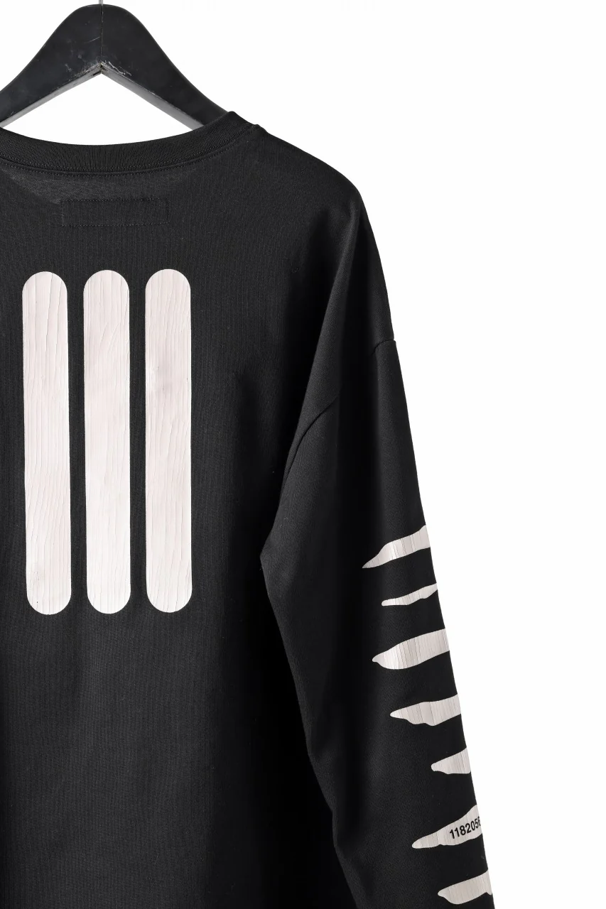 A.F ARTEFACT HEAVY WEIGHT C/JERSEY LS TOPS / PRINT TYPE-B (BLACK) - Image 11
