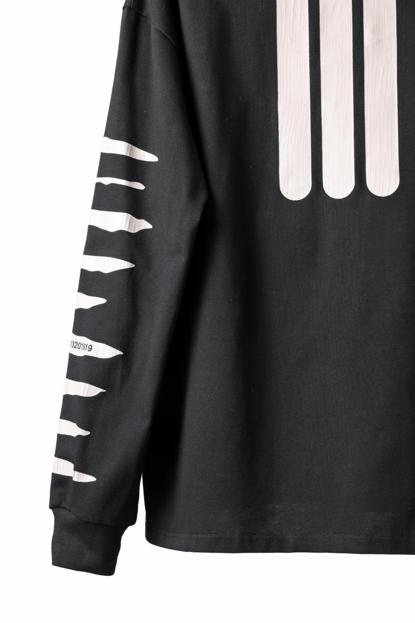 A.F ARTEFACT HEAVY WEIGHT C/JERSEY LS TOPS / PRINT TYPE-B (BLACK) - Image 12