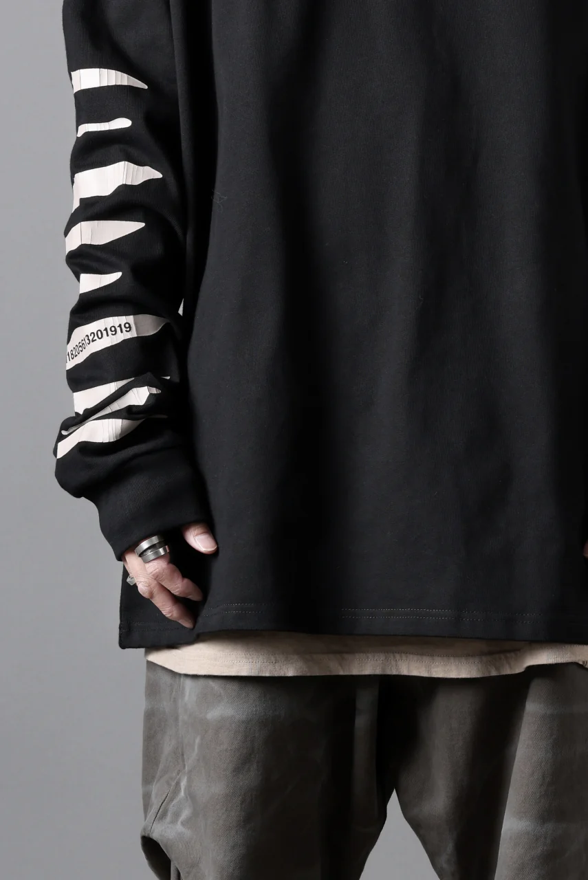 A.F ARTEFACT HEAVY WEIGHT C/JERSEY LS TOPS / PRINT TYPE-B (BLACK) - Image 17