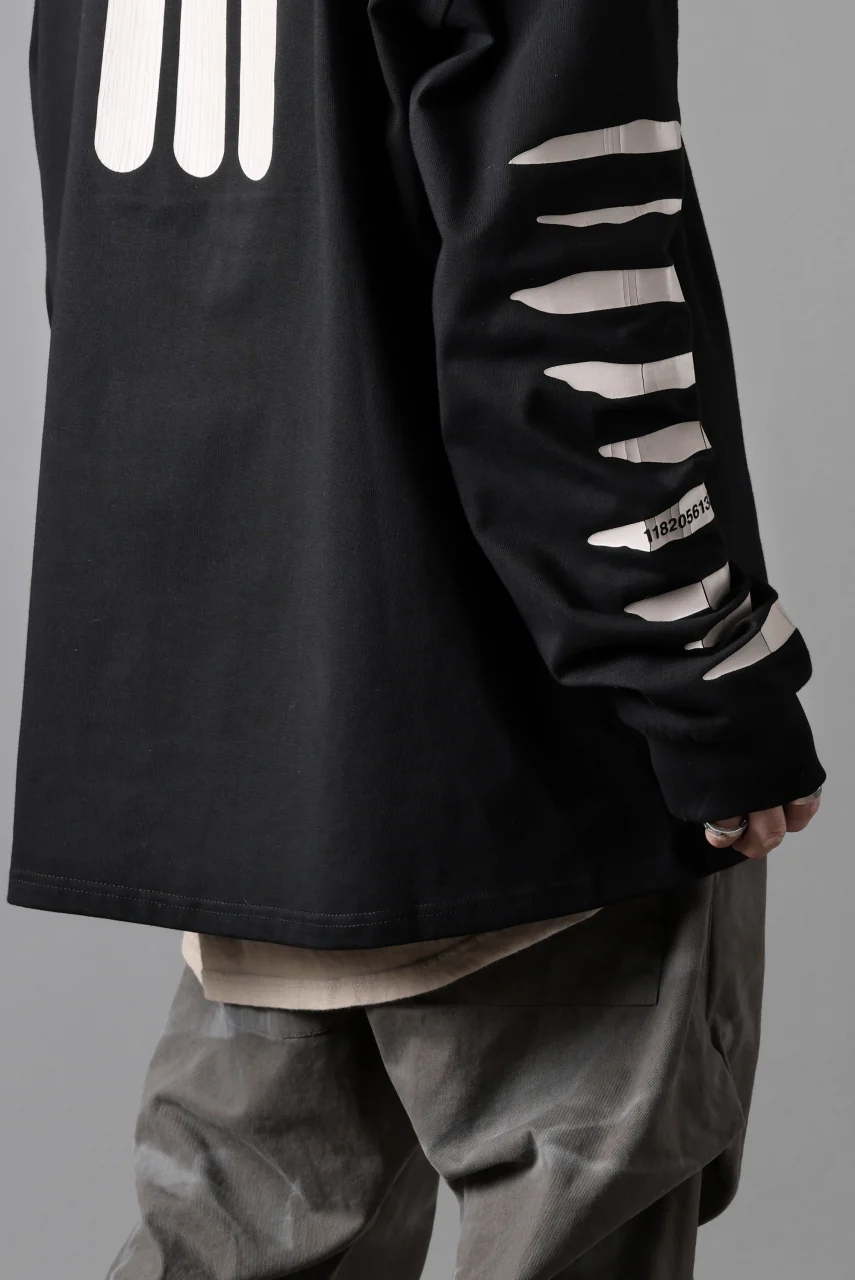 A.F ARTEFACT HEAVY WEIGHT C/JERSEY LS TOPS / PRINT TYPE-B (BLACK) - Image 18