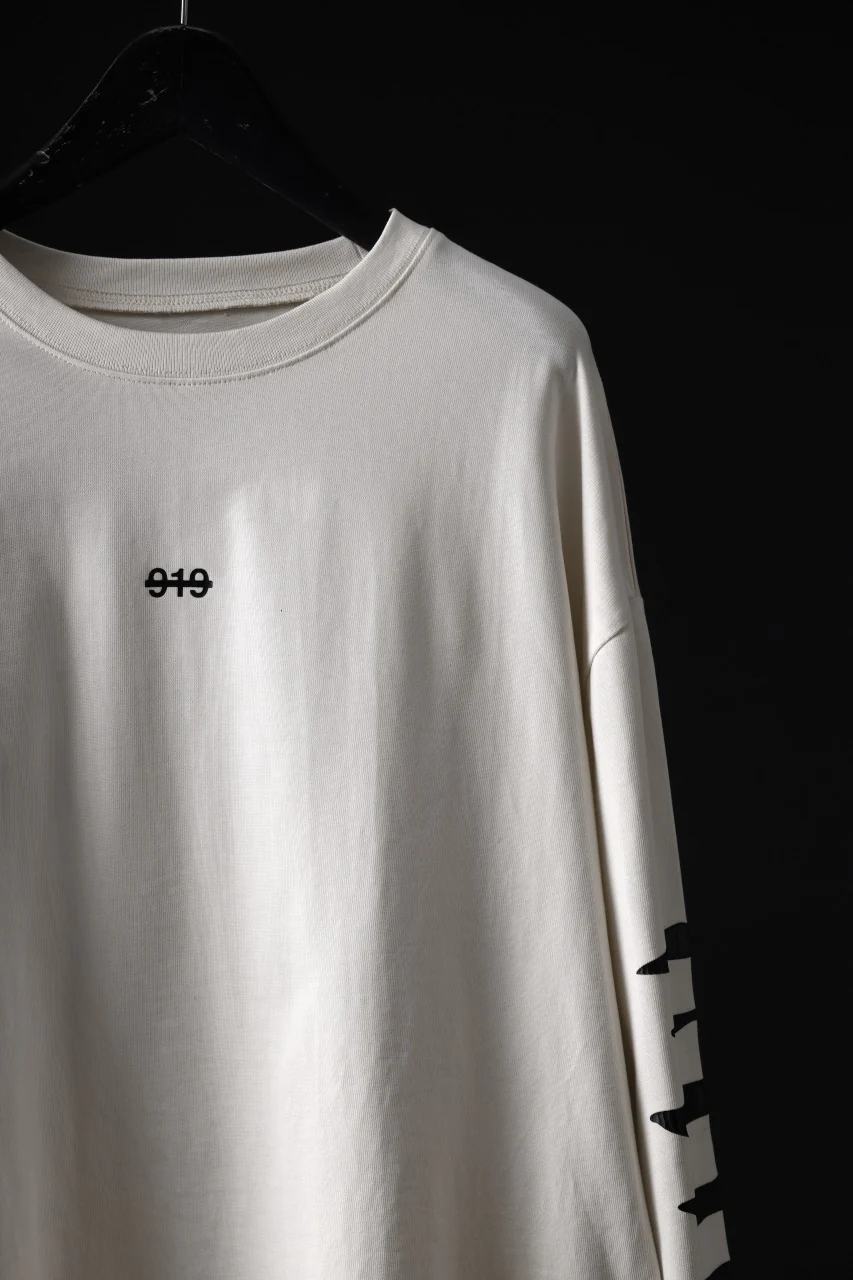 A.F ARTEFACT HEAVY WEIGHT C/JERSEY LS TOPS / PRINT TYPE-B (IVORY) - Image 7