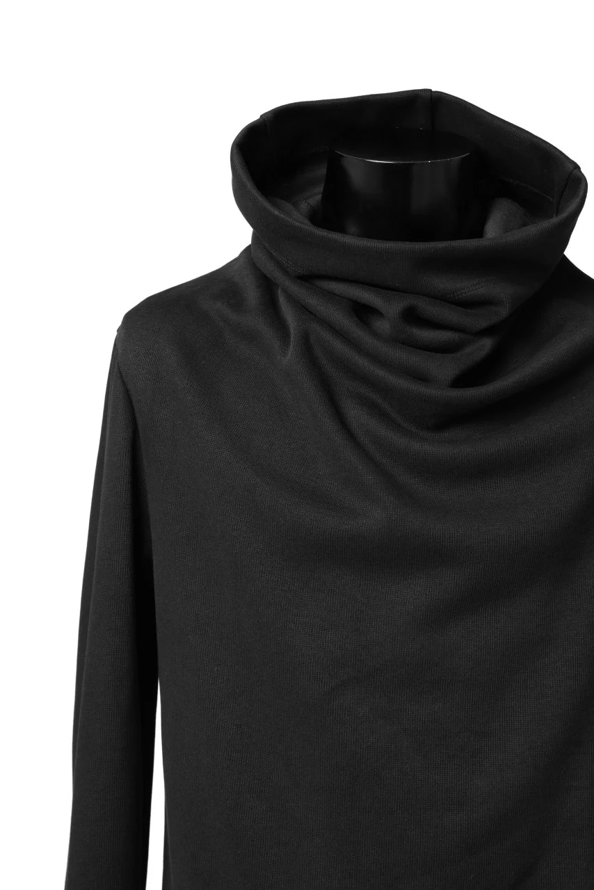 A.F ARTEFACT HIGH NECK PULLOVER / COPE KNIT JERSEY (BLACK) - Image 10