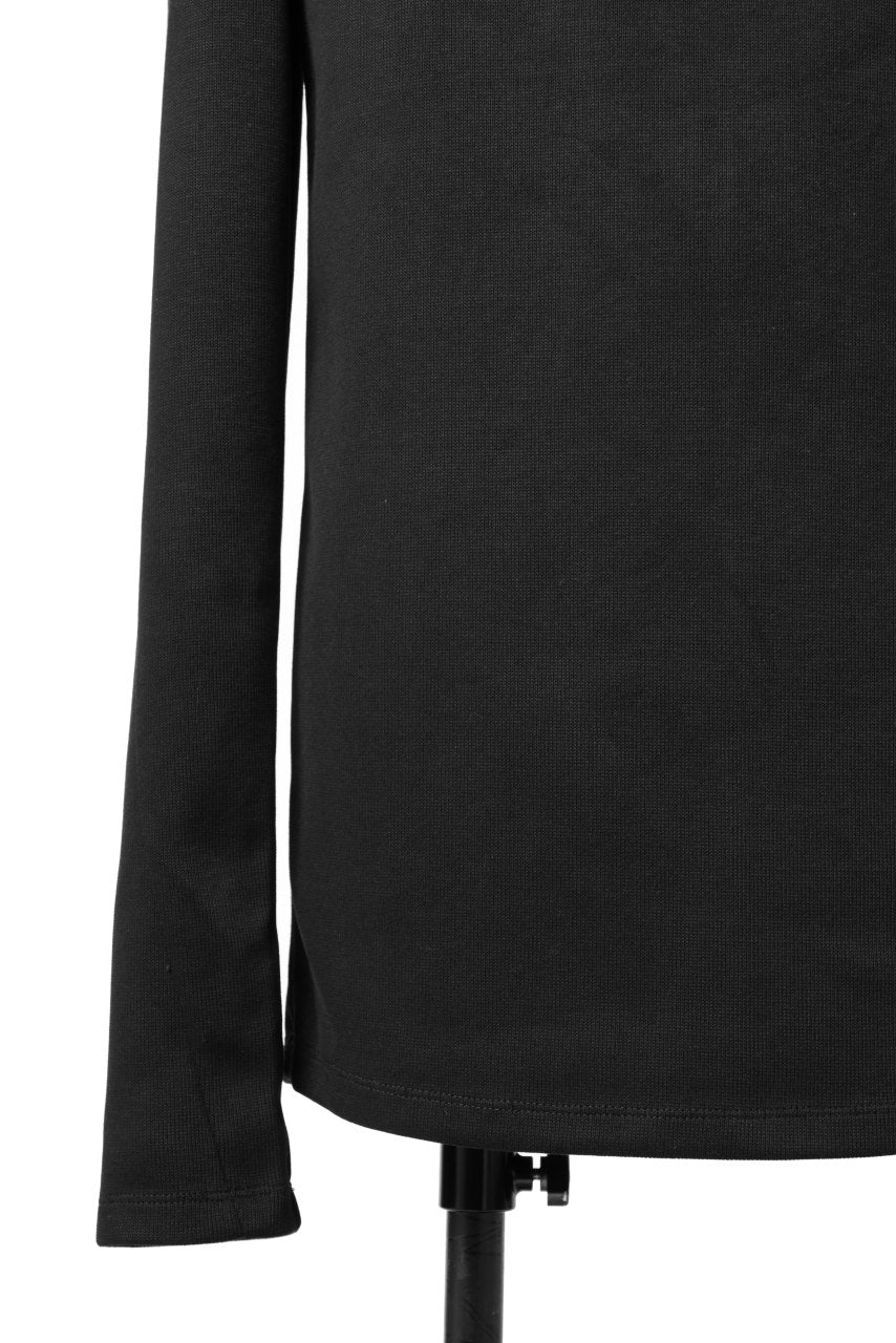A.F ARTEFACT HIGH NECK PULLOVER / COPE KNIT JERSEY (BLACK) - Image 12