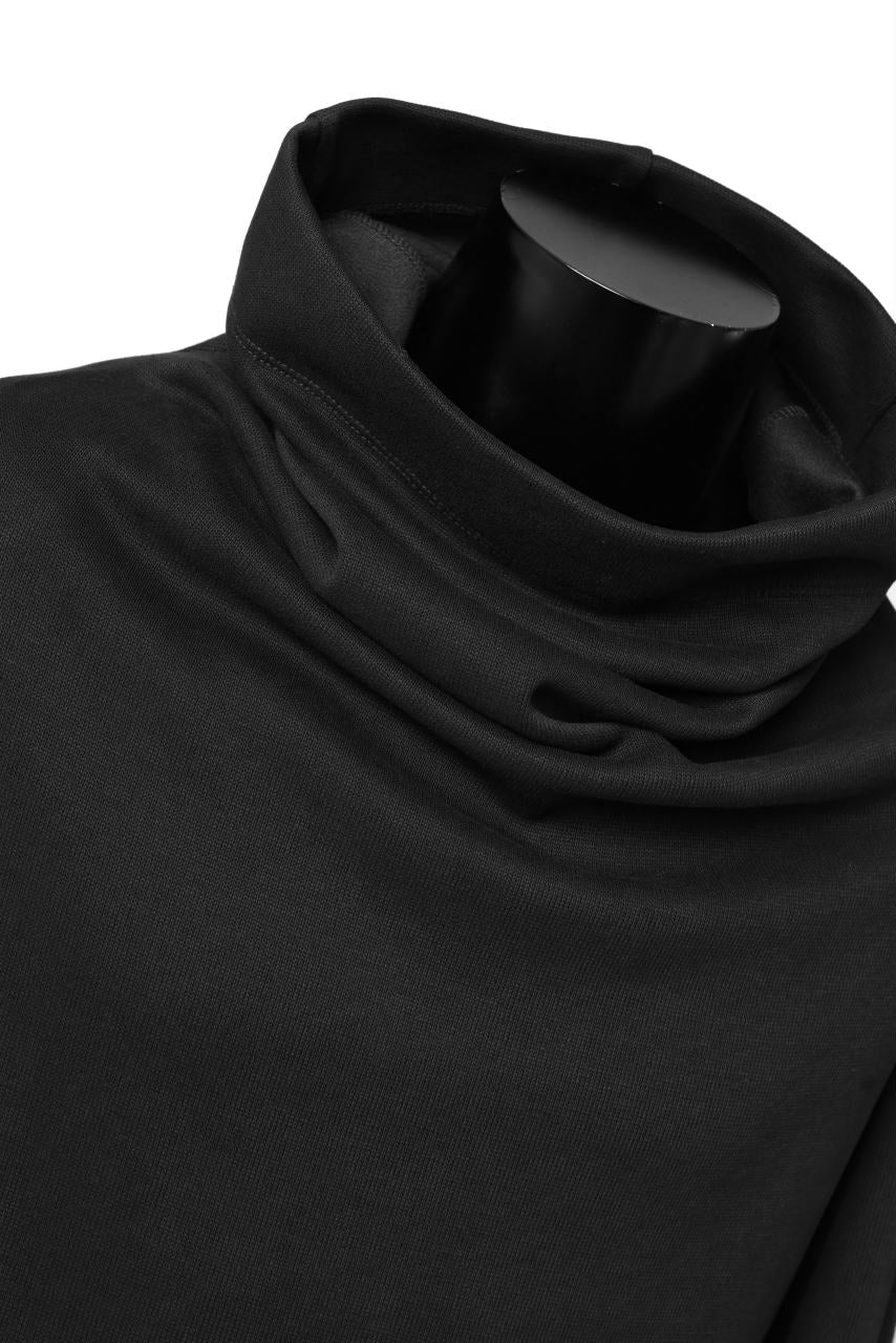 A.F ARTEFACT HIGH NECK PULLOVER / COPE KNIT JERSEY (BLACK) - Image 14