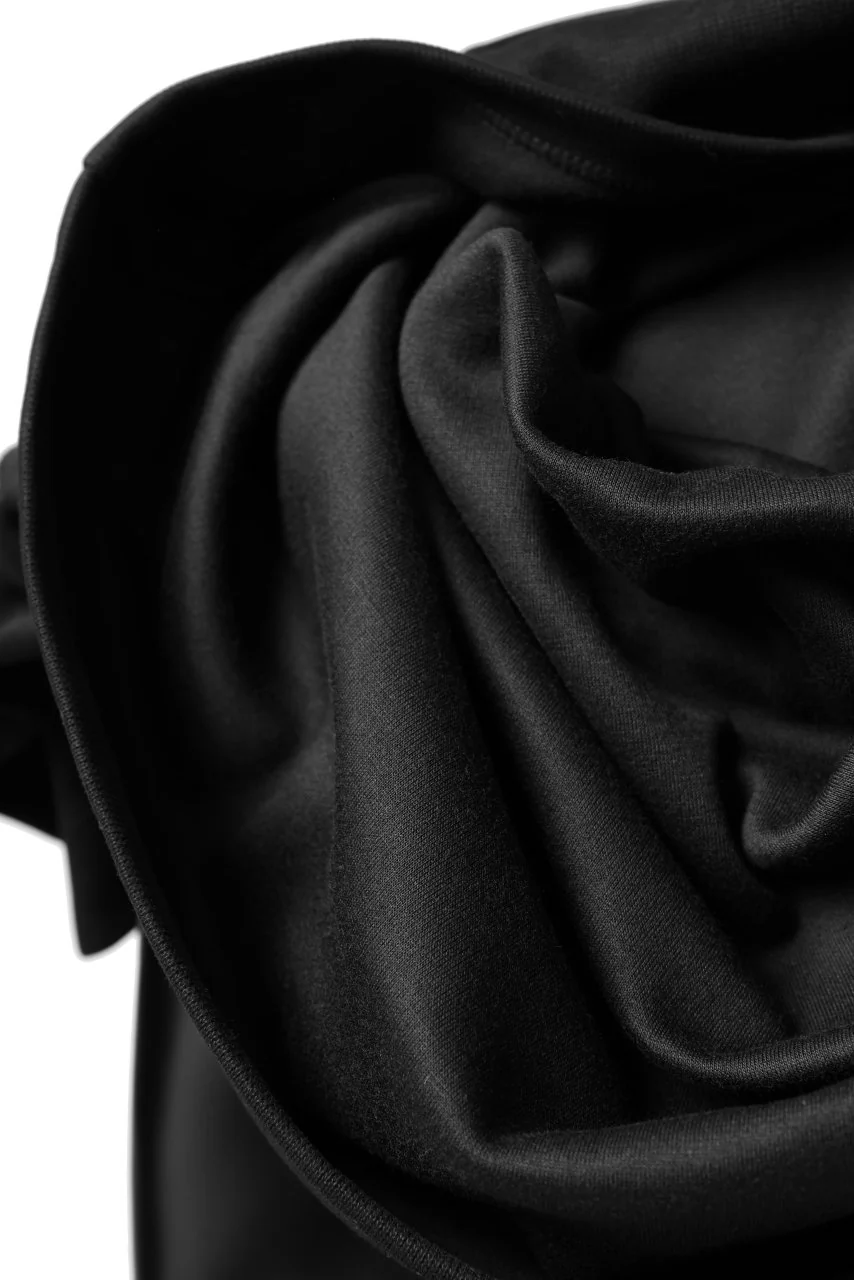 A.F ARTEFACT HIGH NECK PULLOVER / COPE KNIT JERSEY (BLACK) - Image 16