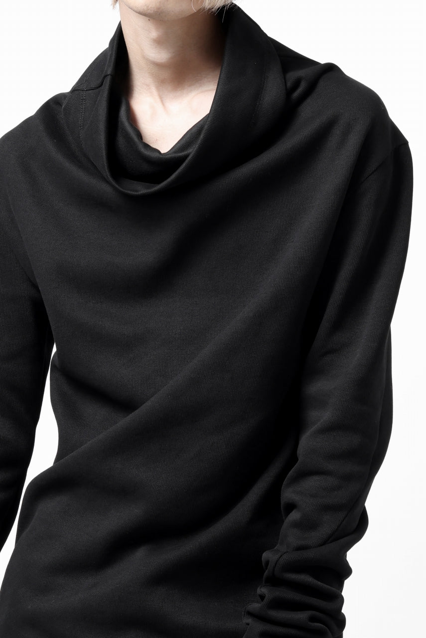 A.F ARTEFACT HIGH NECK PULLOVER / COPE KNIT JERSEY (BLACK) - Image 17
