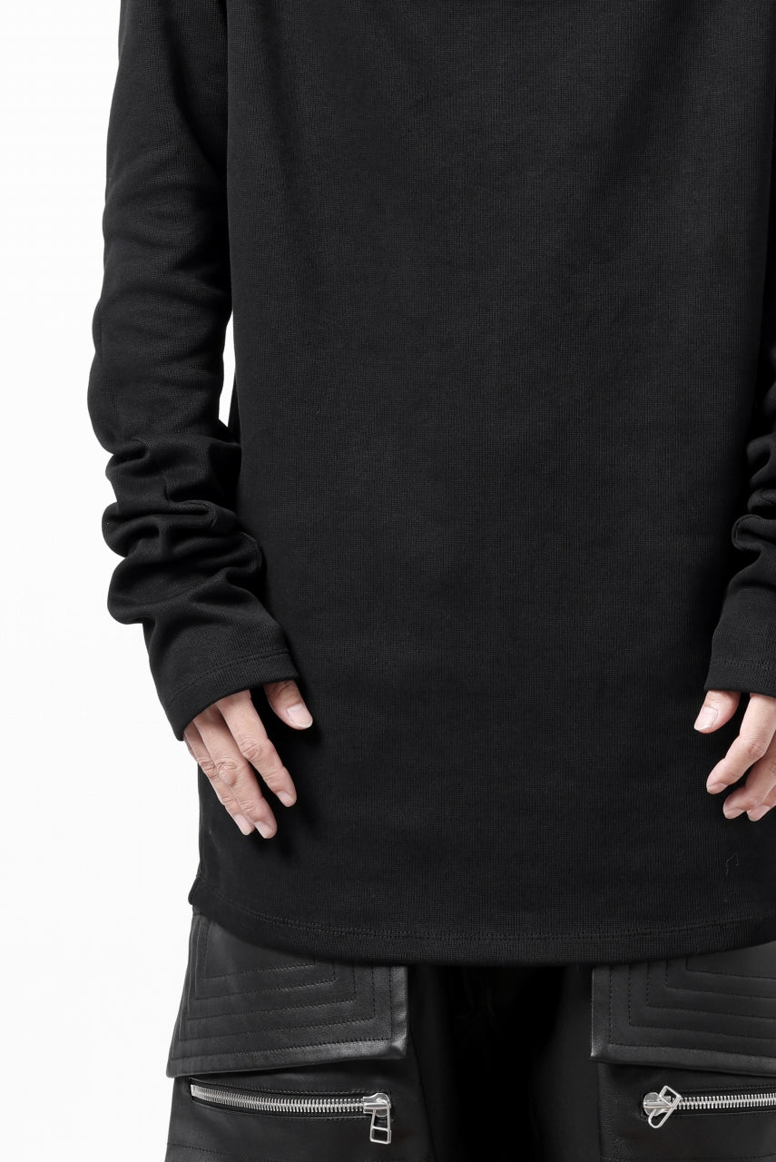 A.F ARTEFACT HIGH NECK PULLOVER / COPE KNIT JERSEY (BLACK) - Image 18