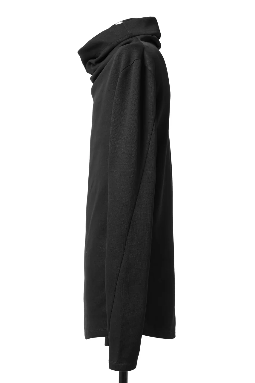 A.F ARTEFACT HIGH NECK PULLOVER / COPE KNIT JERSEY (BLACK) - Image 8