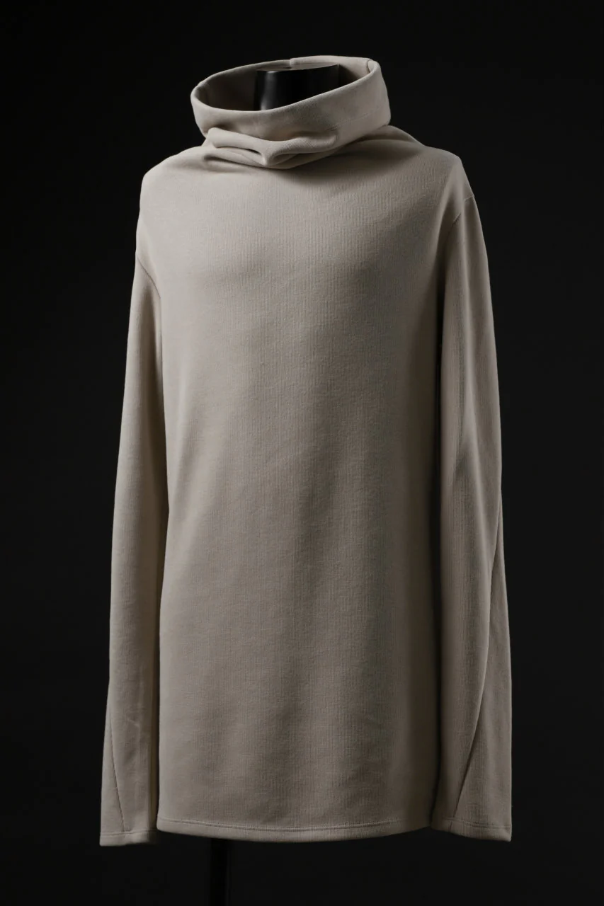 A.F ARTEFACT HIGH NECK PULLOVER / COPE KNIT JERSEY (IVORY) - Image 7
