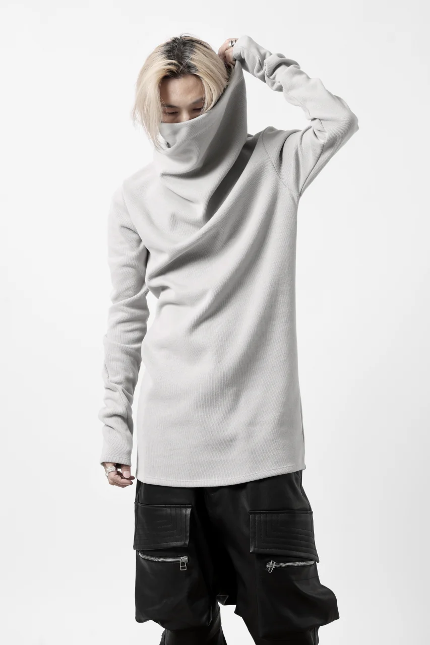 A.F ARTEFACT HIGH NECK PULLOVER / COPE KNIT JERSEY (L.GREY) - Image 3