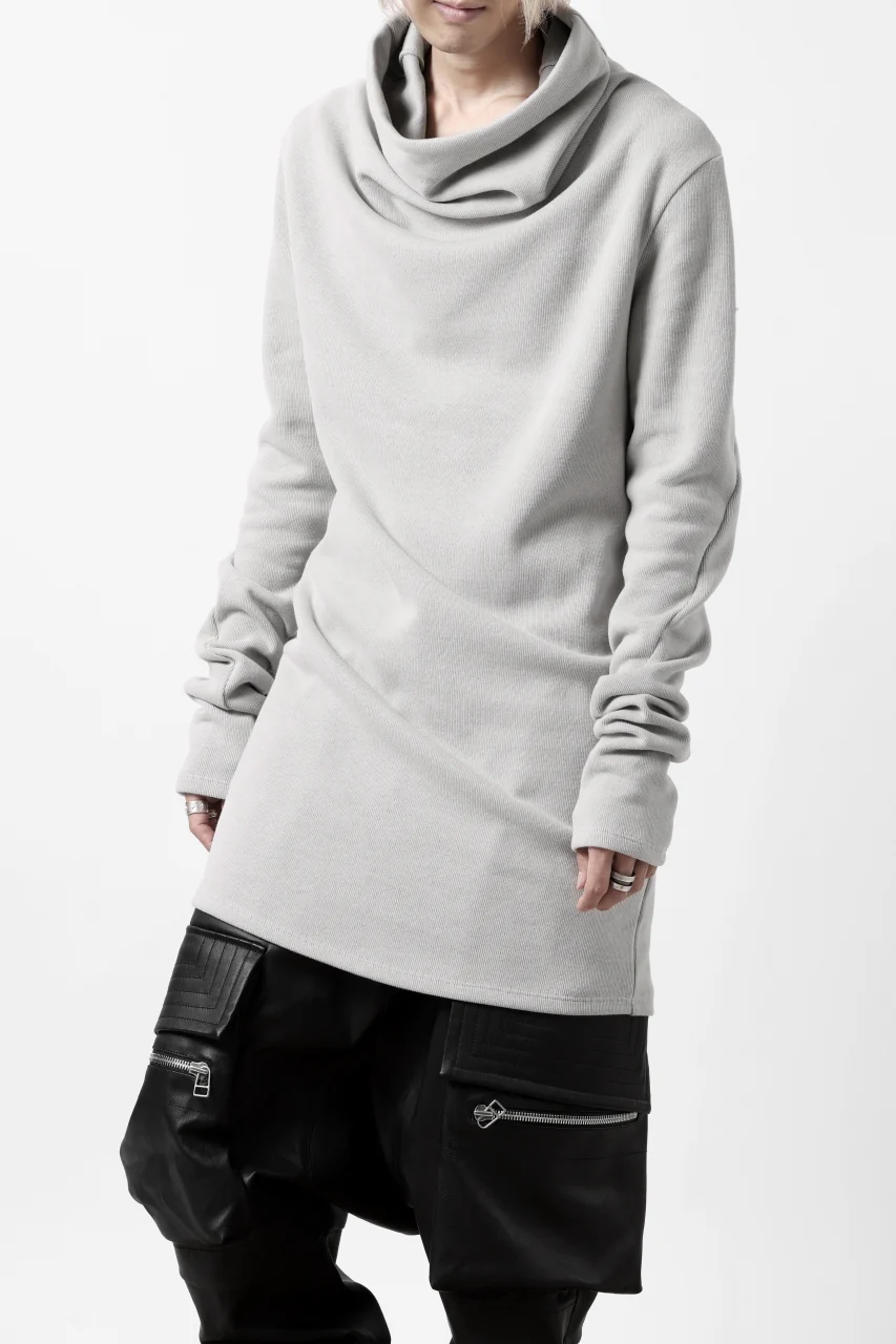A.F ARTEFACT HIGH NECK PULLOVER / COPE KNIT JERSEY (L.GREY) - Image 4