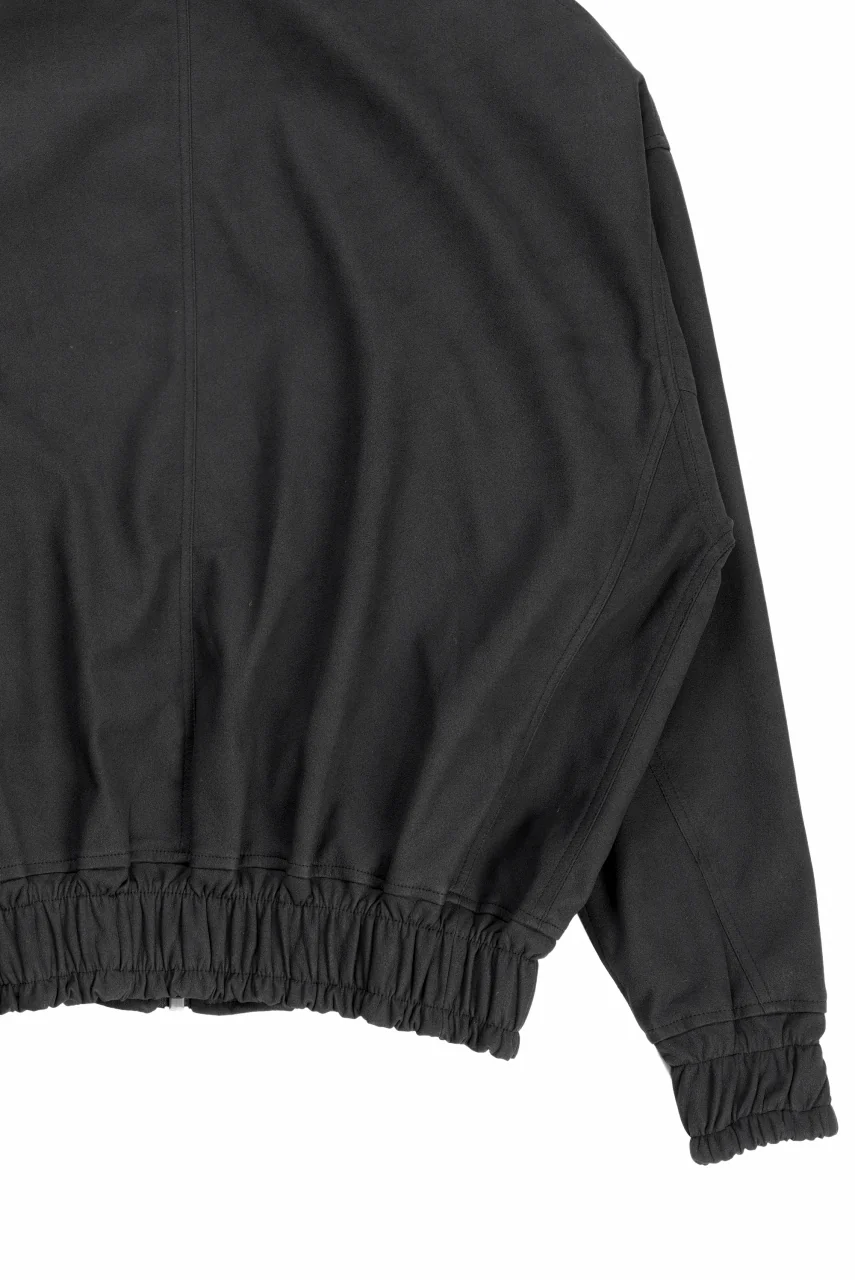 A.F ARTEFACT HOODED ZIP UP BLOUSON / SYNTHETIC SUEDE LEATHER (BLACK) - Image 11