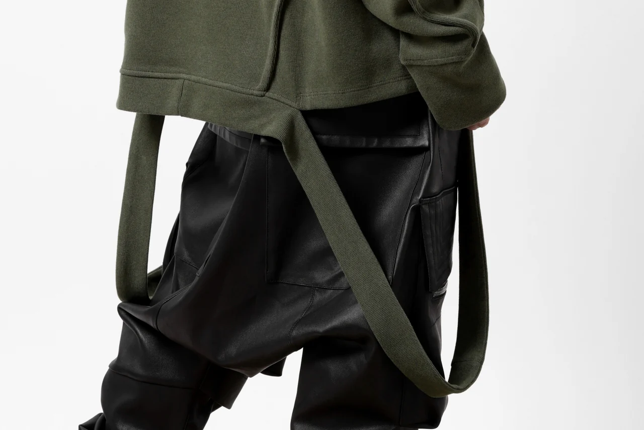 A.F ARTEFACT IRREGULAR HEM PULLOVER / COPE KNIT JERSEY (KHAKI) - Image 23