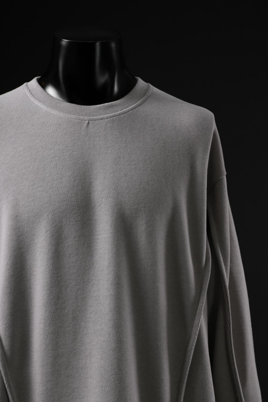 A.F ARTEFACT IRREGULAR HEM PULLOVER / COPE KNIT JERSEY (L.GREY) - Image 10