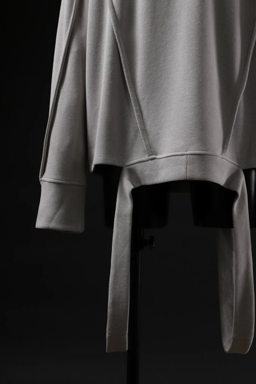 A.F ARTEFACT IRREGULAR HEM PULLOVER / COPE KNIT JERSEY (L.GREY) - Image 11