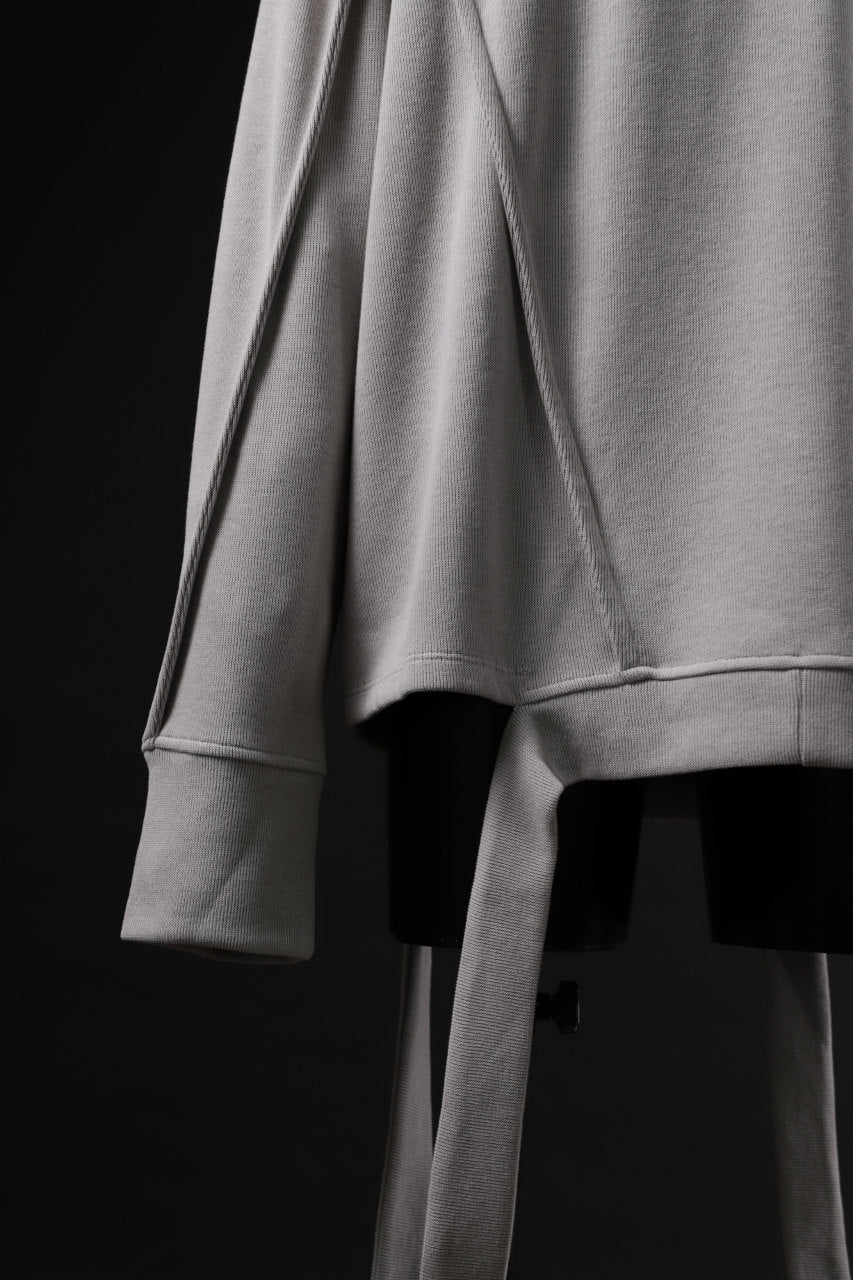 A.F ARTEFACT IRREGULAR HEM PULLOVER / COPE KNIT JERSEY (L.GREY) - Image 12