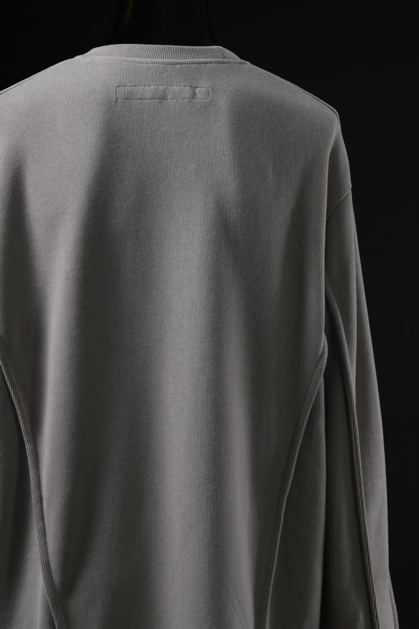 A.F ARTEFACT IRREGULAR HEM PULLOVER / COPE KNIT JERSEY (L.GREY) - Image 14