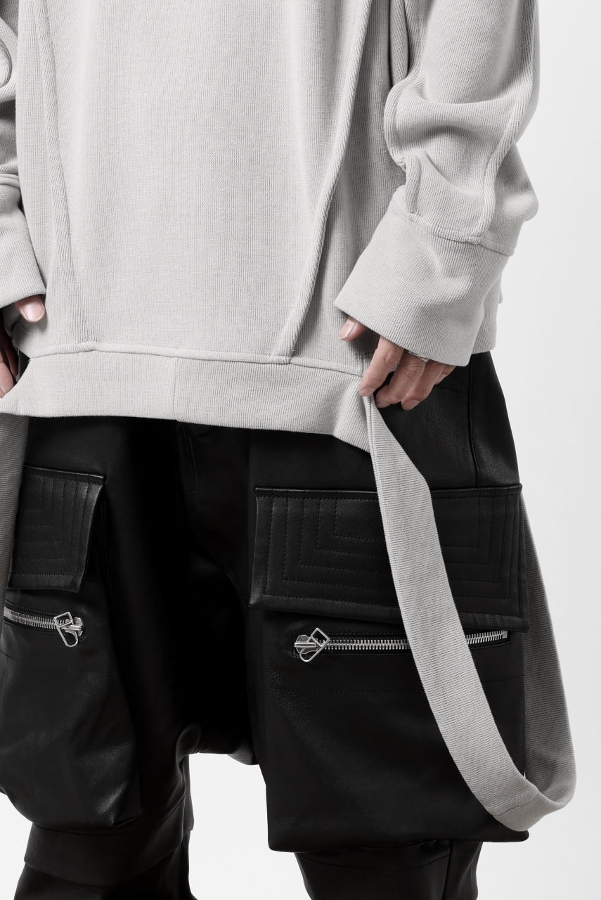 A.F ARTEFACT IRREGULAR HEM PULLOVER / COPE KNIT JERSEY (L.GREY) - Image 16