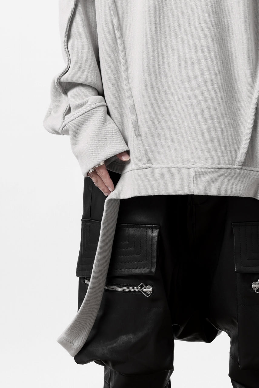 A.F ARTEFACT IRREGULAR HEM PULLOVER / COPE KNIT JERSEY (L.GREY) - Image 17