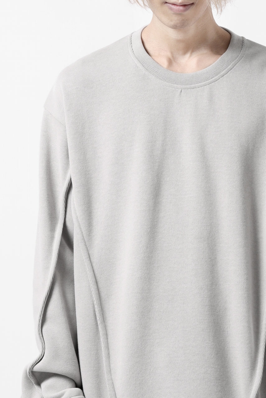A.F ARTEFACT IRREGULAR HEM PULLOVER / COPE KNIT JERSEY (L.GREY) - Image 18