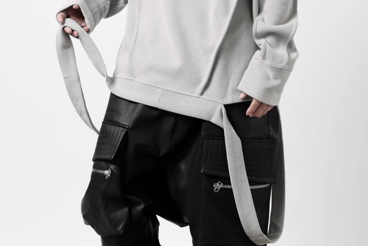 A.F ARTEFACT IRREGULAR HEM PULLOVER / COPE KNIT JERSEY (L.GREY) - Image 19