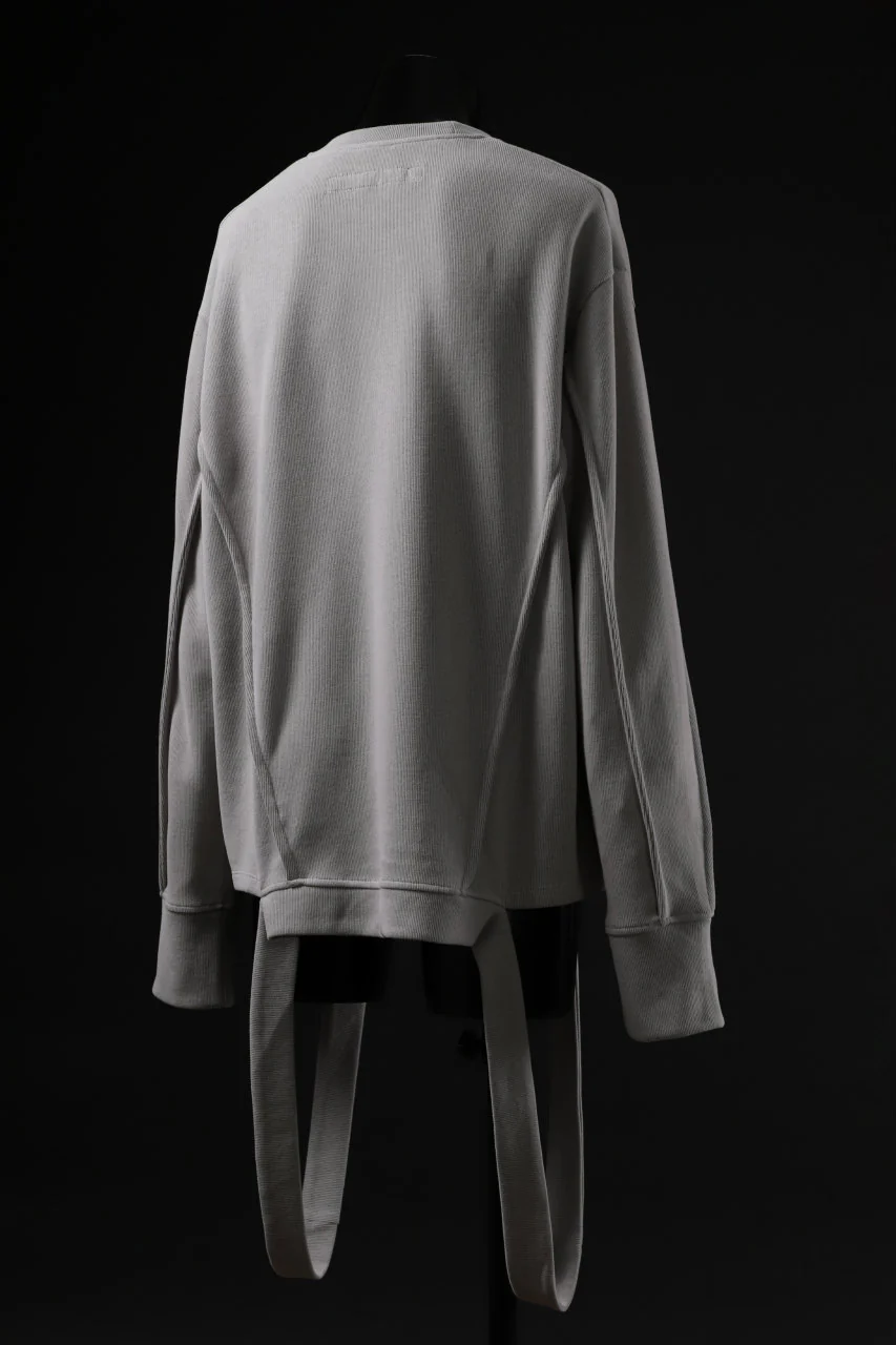 A.F ARTEFACT IRREGULAR HEM PULLOVER / COPE KNIT JERSEY (L.GREY) - Image 9