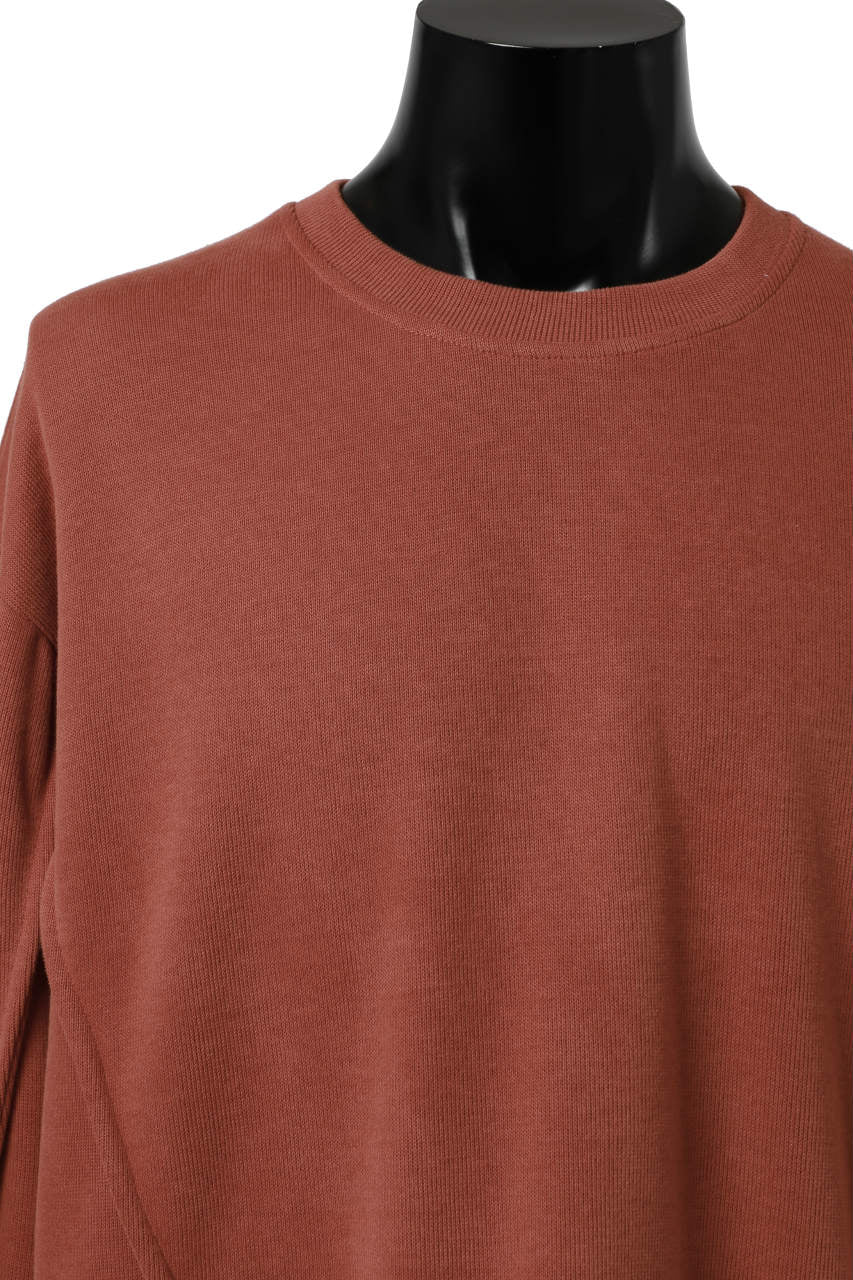 A.F ARTEFACT IRREGULAR HEM PULLOVER / COPE KNIT JERSEY (ORANGE) - Image 11