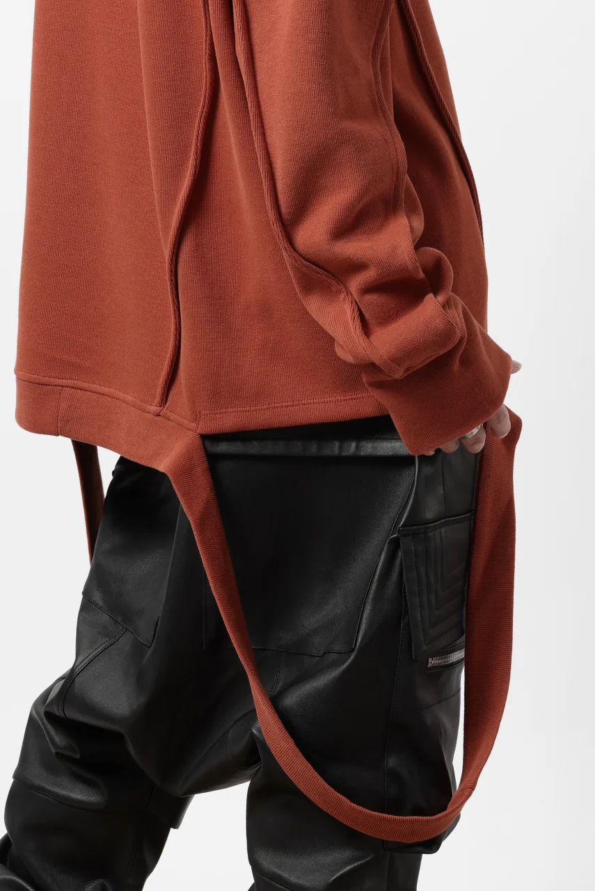 A.F ARTEFACT IRREGULAR HEM PULLOVER / COPE KNIT JERSEY (ORANGE) - Image 22
