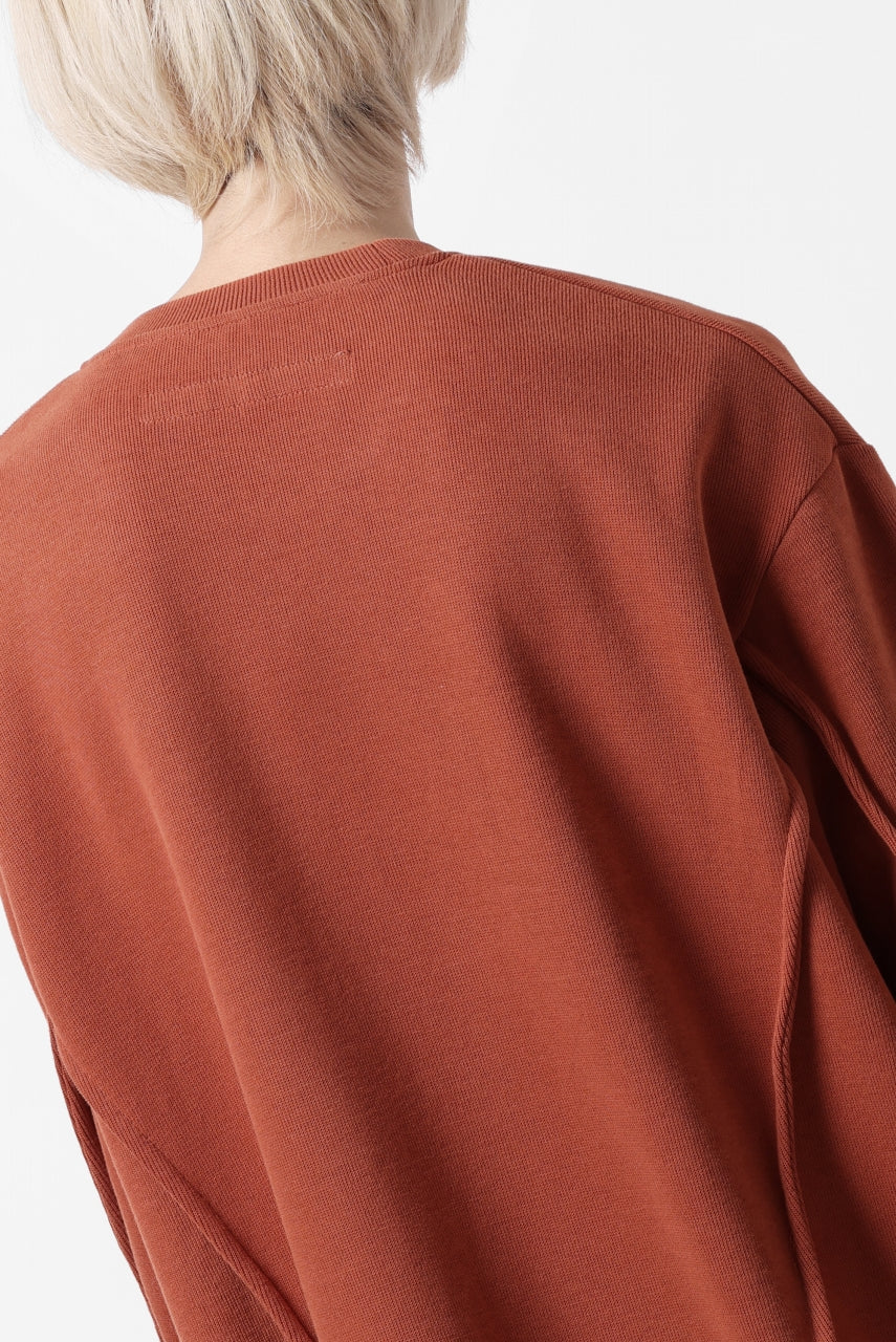 A.F ARTEFACT IRREGULAR HEM PULLOVER / COPE KNIT JERSEY (ORANGE) - Image 23