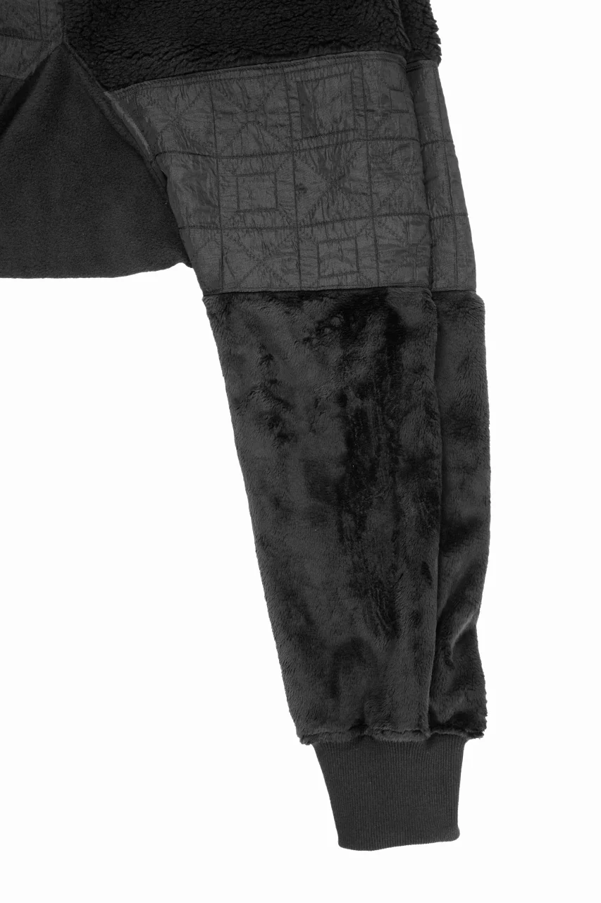 A.F ARTEFACT IRREGULAR PANELED FLEECE SARROUEL JODPHURS (BLACK) - Image 4