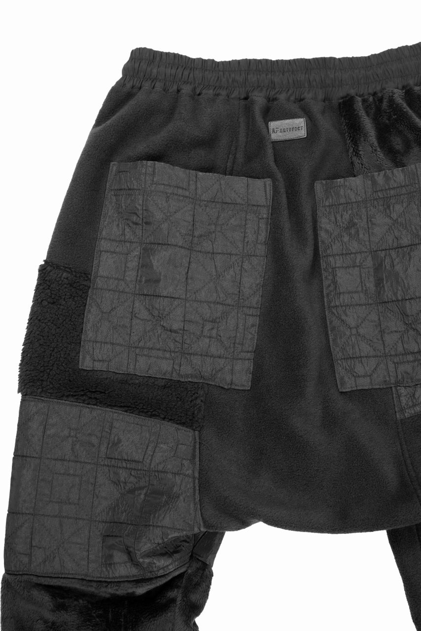 A.F ARTEFACT IRREGULAR PANELED FLEECE SARROUEL JODPHURS (BLACK) - Image 7