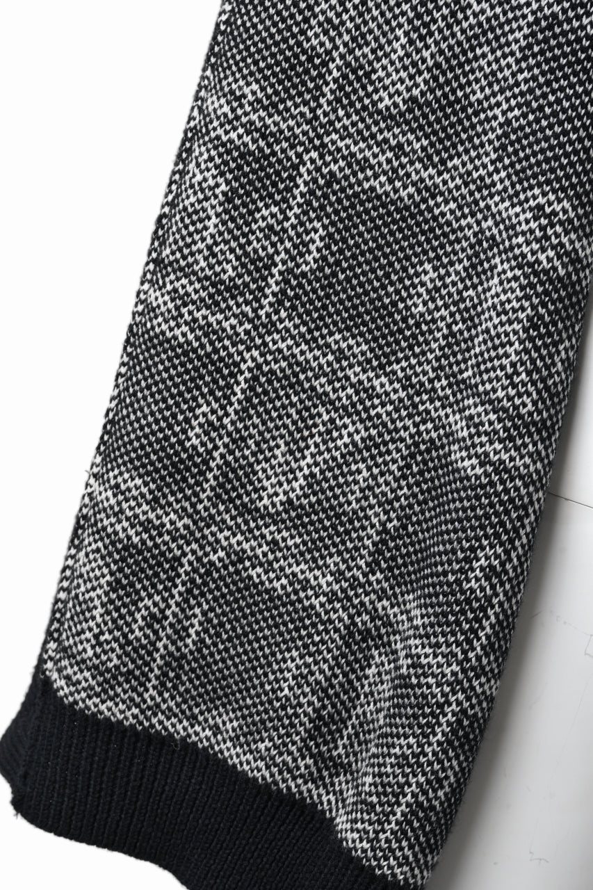 A.F ARTEFACT JACGUARD KNIT CARDIGAN (BLACK x IVORY) - Image 8