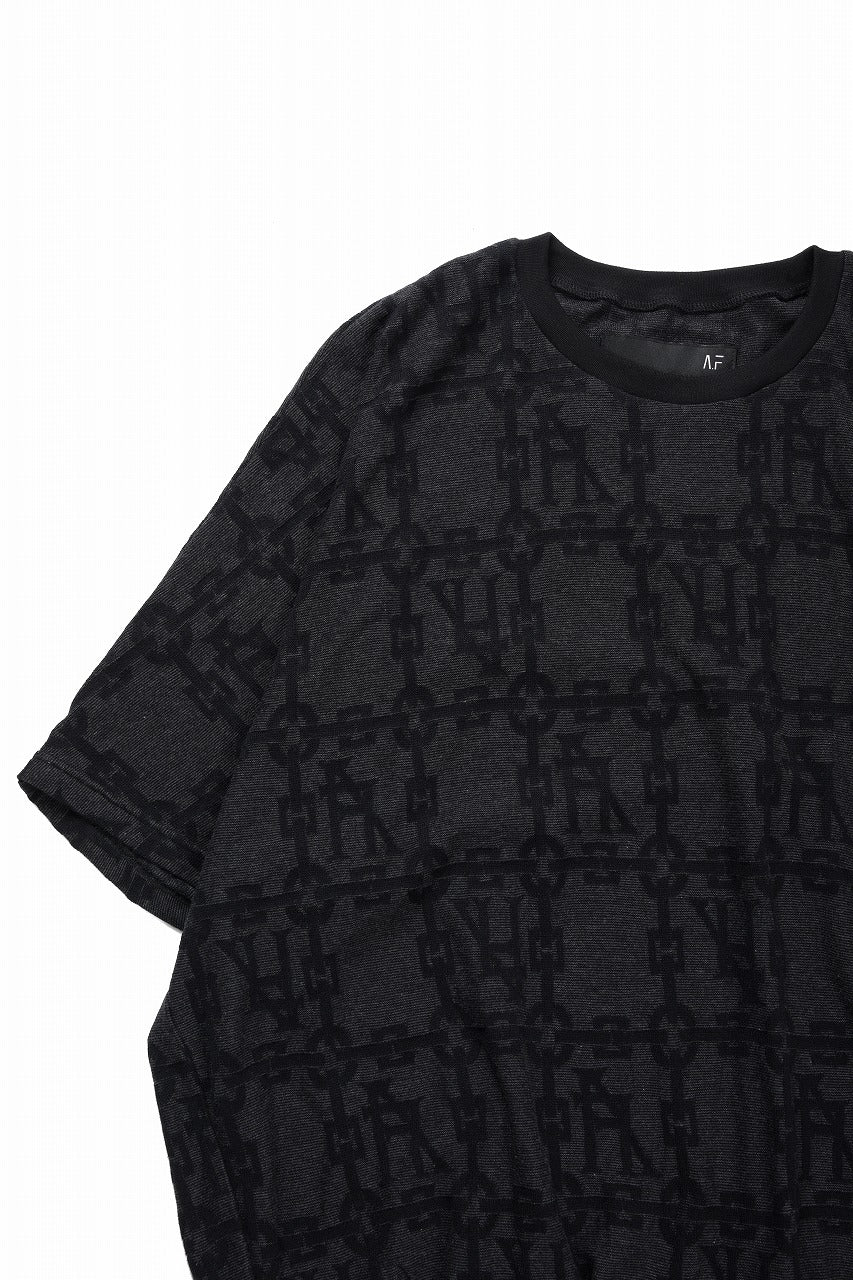 A.F ARTEFACT JACGURD DOLMAN TEE (BLACK x DARK GREY) - Image 4