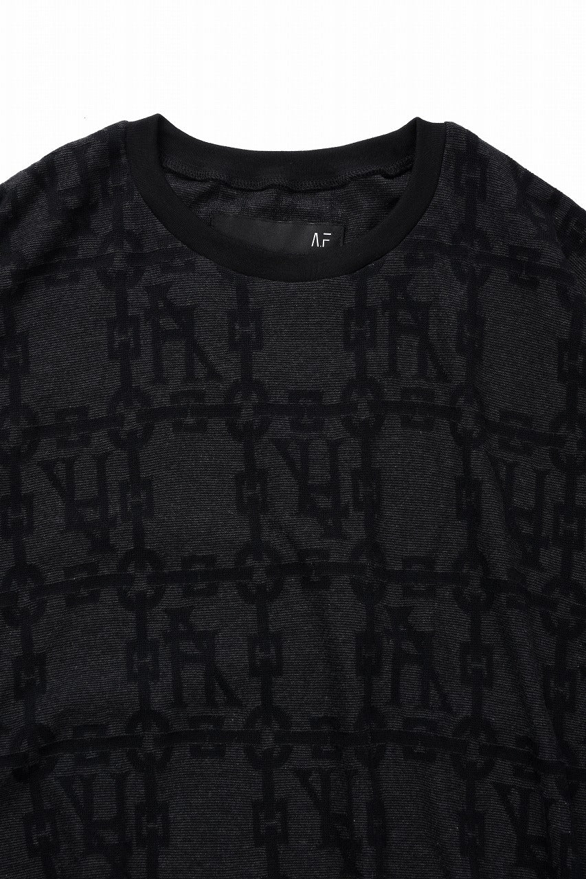 A.F ARTEFACT JACGURD DOLMAN TEE (BLACK x DARK GREY) - Image 5