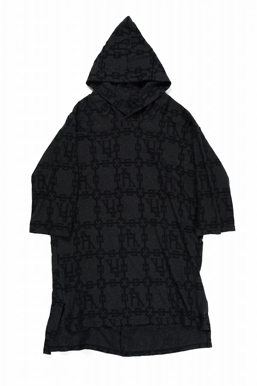 A.F ARTEFACT JACGURD HOODIE TEE (BLACK x DARK GREY)