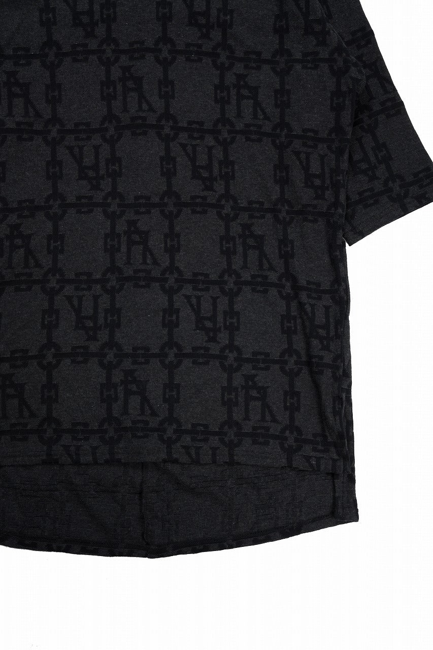 A.F ARTEFACT JACGURD HOODIE TEE (BLACK x DARK GREY) - Image 4