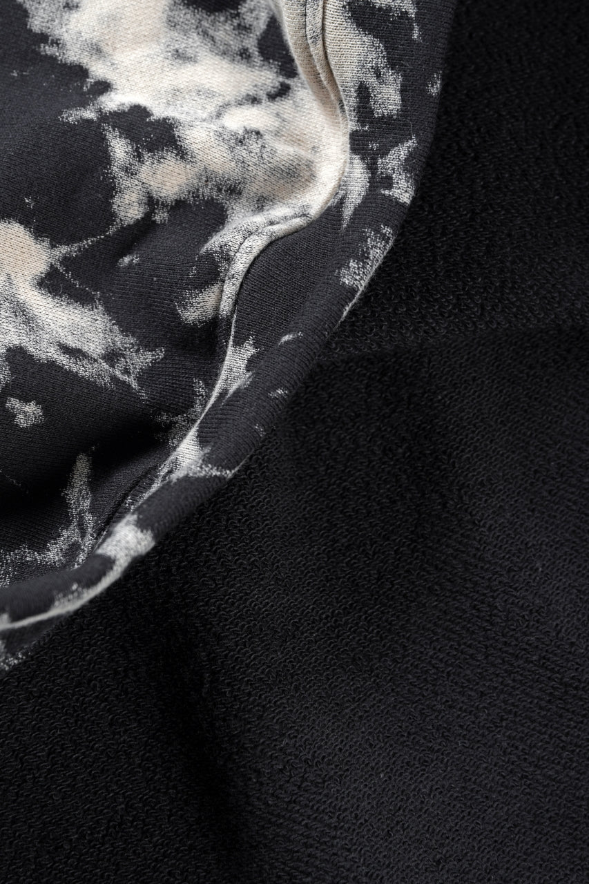 A.F ARTEFACT JUMBO CREW NECK TOPS / MOTTLED DYING (BLACK x IVORY) - Image 11