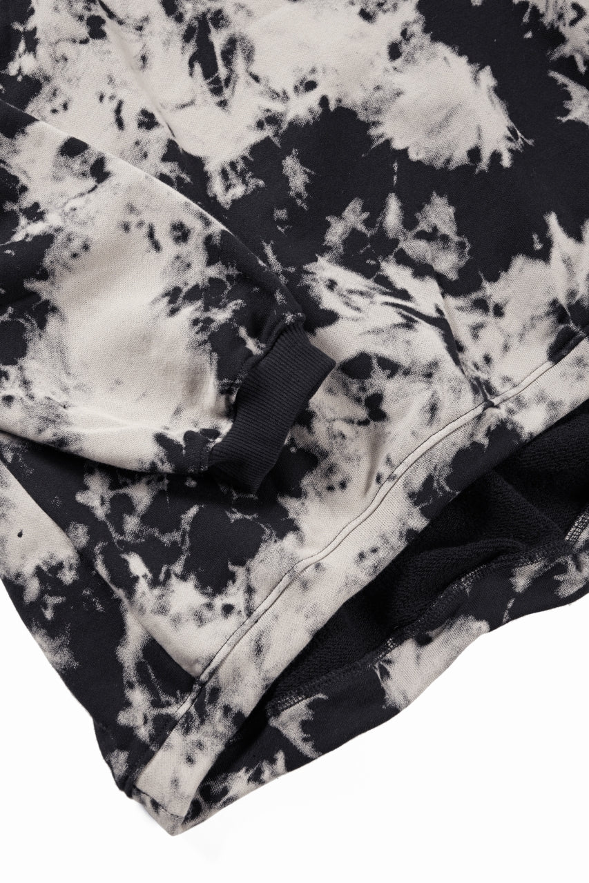A.F ARTEFACT JUMBO CREW NECK TOPS / MOTTLED DYING (BLACK x IVORY) - Image 6