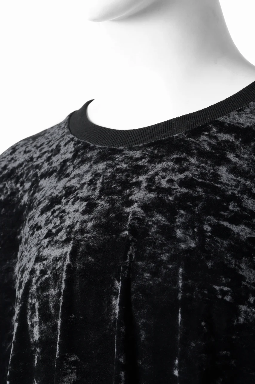A.F ARTEFACT JUMBO CREW NECK TOPS / VELVET JERSEY (BLACK) - Image 10