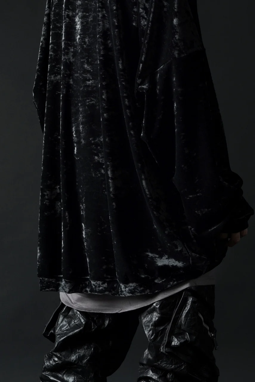 A.F ARTEFACT JUMBO CREW NECK TOPS / VELVET JERSEY (BLACK) - Image 18