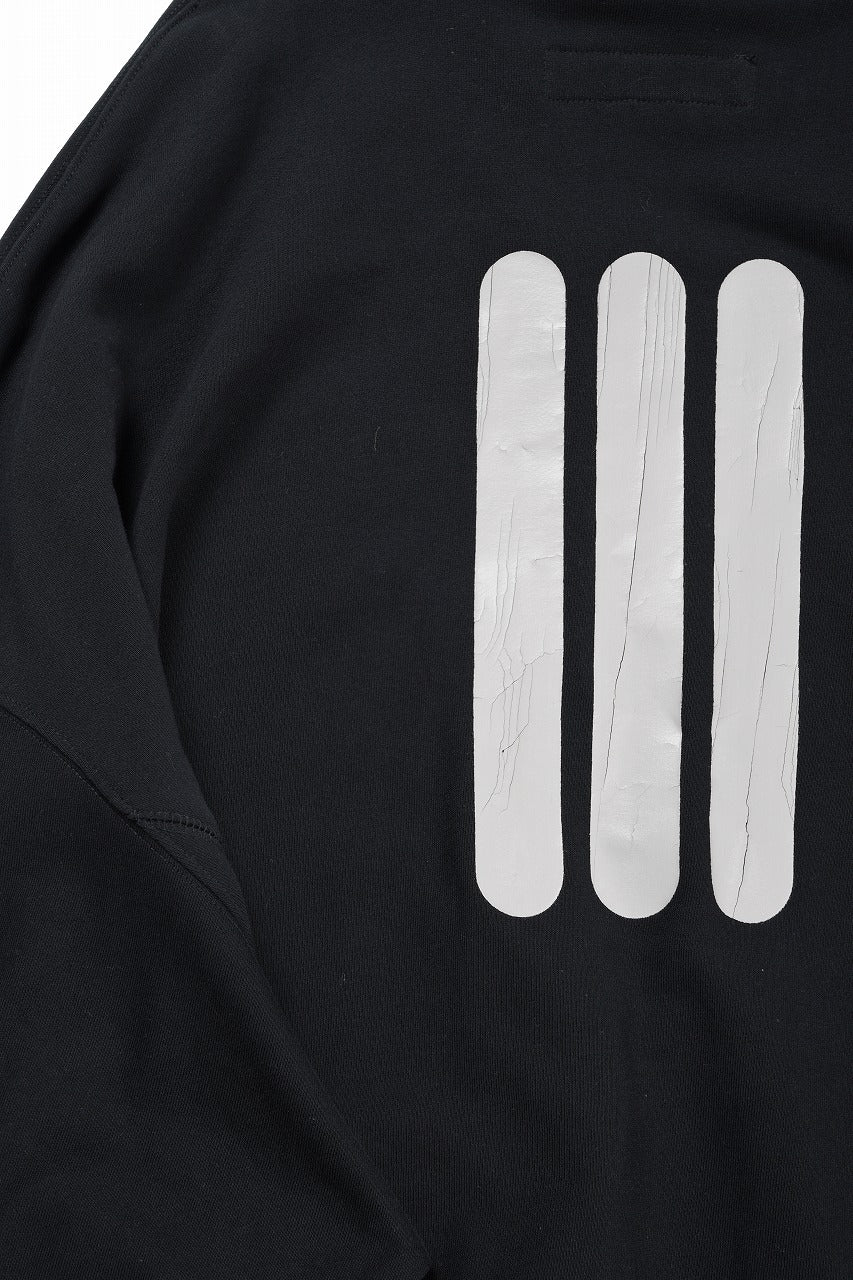 A.F ARTEFACT JUMBO SWEAT HOODIE / PRINT TYPE-B (BLACK) - Image 12