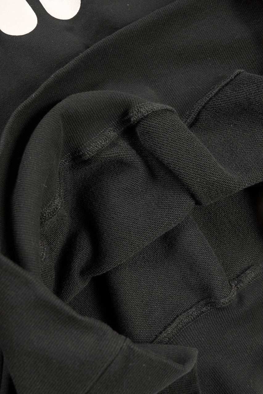 A.F ARTEFACT JUMBO SWEAT HOODIE / PRINT TYPE-B (BLACK) - Image 14