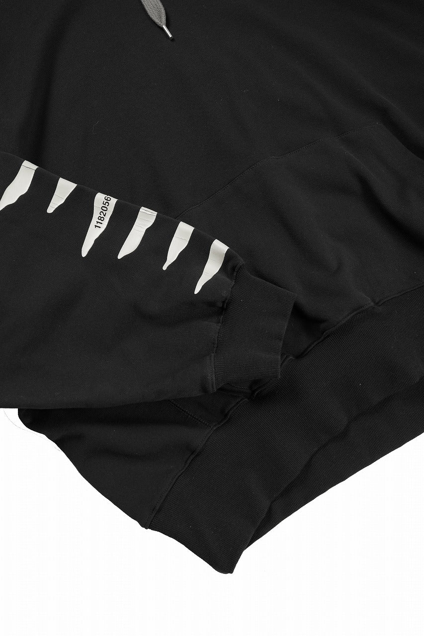 A.F ARTEFACT JUMBO SWEAT HOODIE / PRINT TYPE-B (BLACK) - Image 9