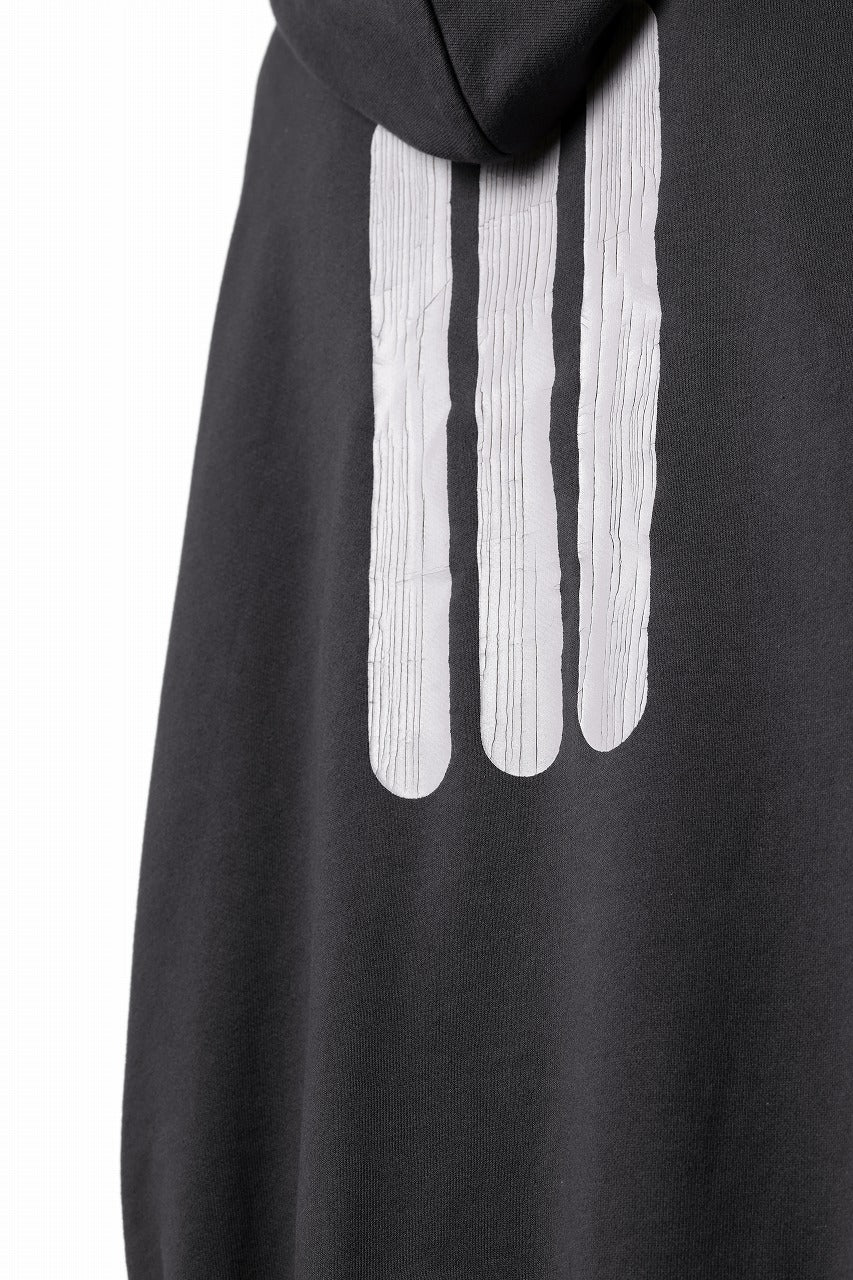 A.F ARTEFACT JUMBO SWEAT HOODIE / PRINT TYPE-B (DARK GREY) - Image 12