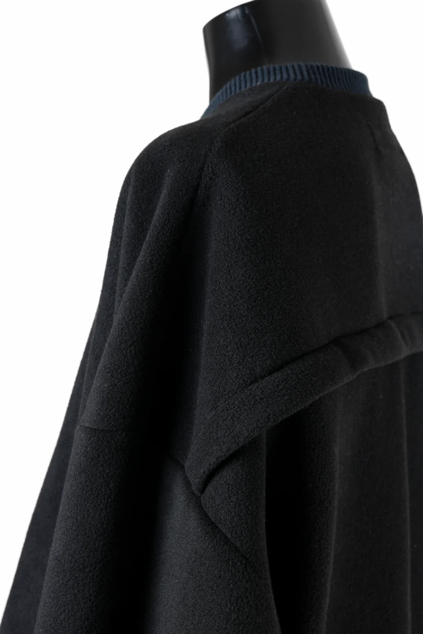 A.F ARTEFACT KNIT CORDUROY COMBI FLEECE TOP (BLACK) - Image 11